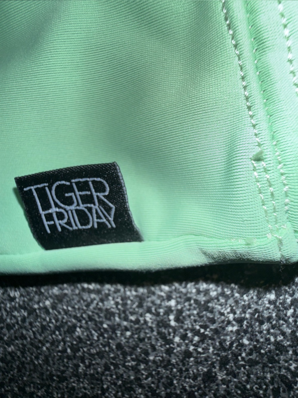 Tiger Friday Dance Crop Top Mint Green Size Adult Small - Picture 4 of 8